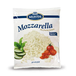 Goldsteig Mozzarella gewürfelt 1000g