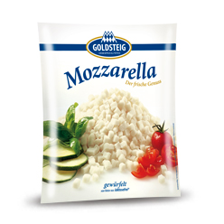 Goldsteig Mozzarella gewürfelt 1000g
