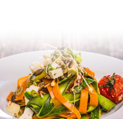 Carrot And Courgette Pasta With Protinella
