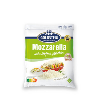 Mozzarella gerieben von GOLDSTEIG in Verpackung 