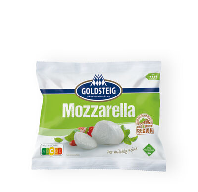 Mozzarella Kugel classic von GOLDSTEIG in Verpackung 