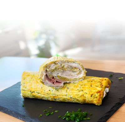 Rezept | High Protein Gemüserolle mit Ricotta & Mozzarella Rezept | High Protein Gemüserolle mit Ricotta & Mozzarella