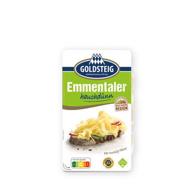 Emmentaler hauchdünn von GOLDSTEIG in Verpackung 