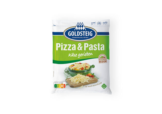 Almdammer Pizza & Pasta Käse von GOLDSTEIG in 200g Verpackung