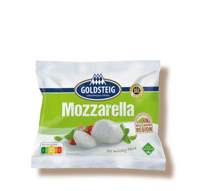 Mozzarella Kugel classic von GOLDSTEIG in Verpackung 