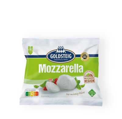 Mozzarella Kugel classic von GOLDSTEIG in Verpackung 