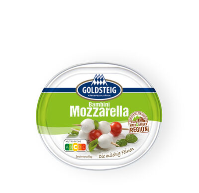 Bambini Mozzarella Mini classic von GOLDSTEIG in Verpackung 