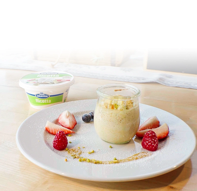 GOLDSTEIG Genuss Partner Bodenmais | Gebackenes Honig-Ricotta GOLDSTEIG Genuss Partner Bodenmais | Gebackenes Honig-Ricotta