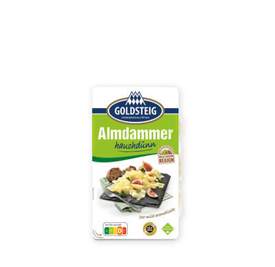 Almdammer hauchdünn - GOLDSTEIG Käsespezialitäten Almdammer hauchdünn von GOLDSTEIG in Verpackung