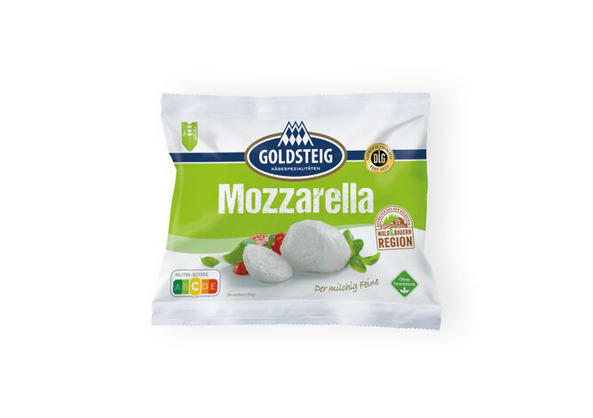 Mozzarella Kugel classic von GOLDSTEIG in 125g Verpackung