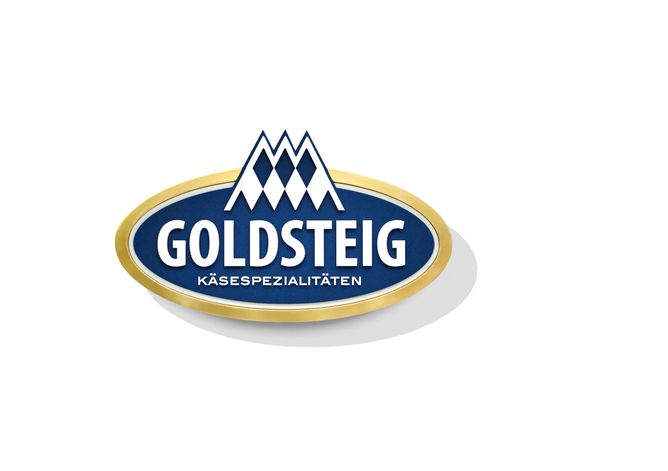 blau-goldenes Logo von GOLDSTEIG