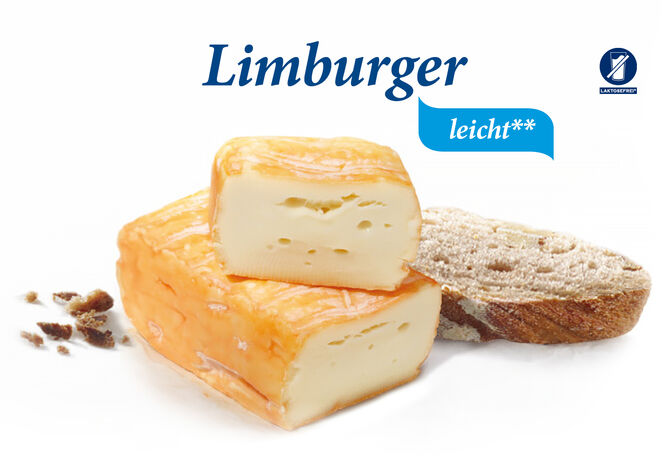 Limburger leicht von GOLDSTEIG mit Brot. Laktosefrei 