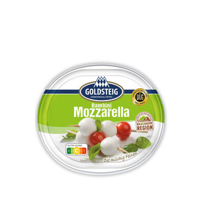 Bambini Mozzarella Mini classic von GOLDSTEIG in Verpackung 