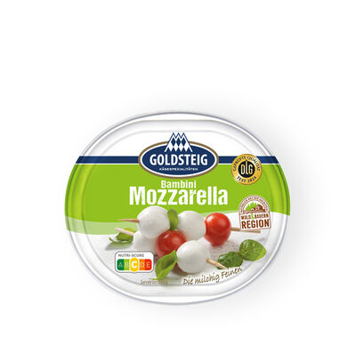 Bambini Mozzarella Mini classic von GOLDSTEIG in Verpackung 