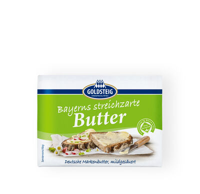 Markenbutter von GOLDSTEIG in Verpackung