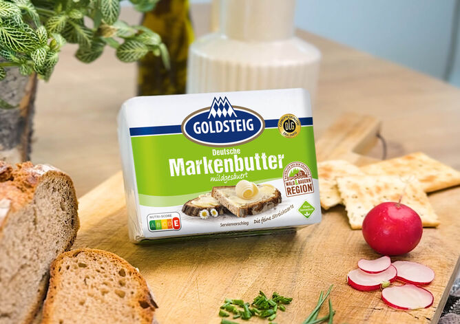 GOLDSTEIG Markenbutter – Auf Tisch