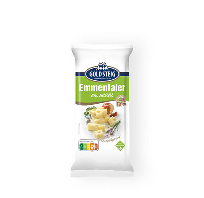 Emmentaler Stück von GOLDSTEIG in Verpackung 