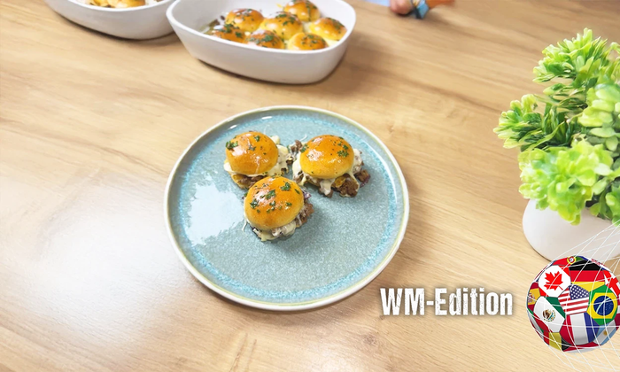 Rezept | WM 2026 Cheeseburger Sliders