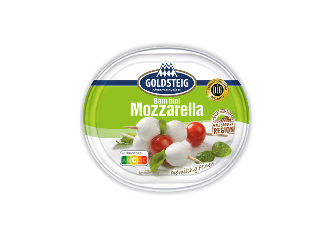 Bambini Mozzarella classic von GOLDSTEIG in 125g Verpackung 