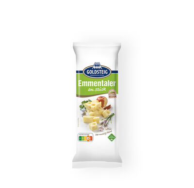 Emmentaler Stück von GOLDSTEIG in Verpackung 