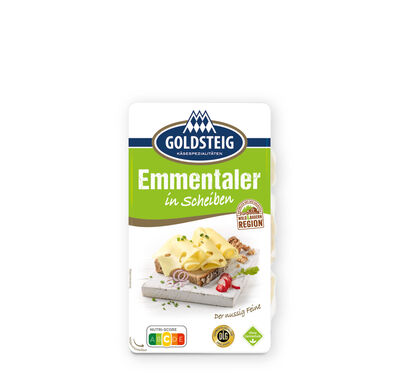 Emmetaler Scheiben von GOLDSTEIG in Verpackung 