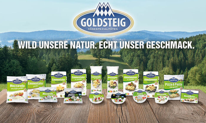 GOLDSTEIG Käsespezialitäten mit Slogan – Bayerischer Wald