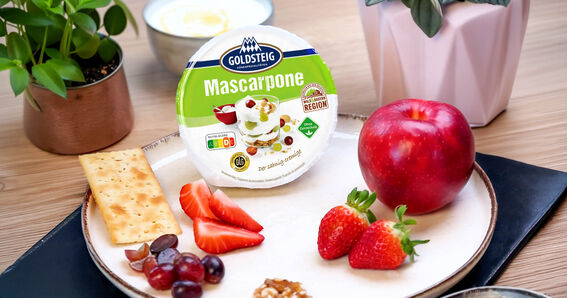 GOLDSTEIG Mascarpone – Auf Tisch