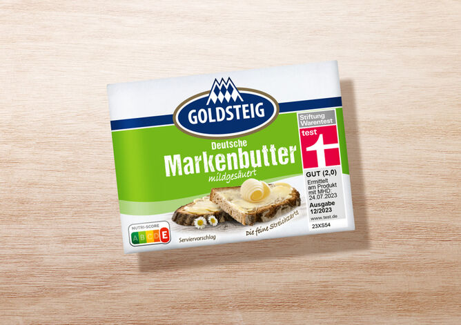 Butter von GOLDSTEIG in Verpackung