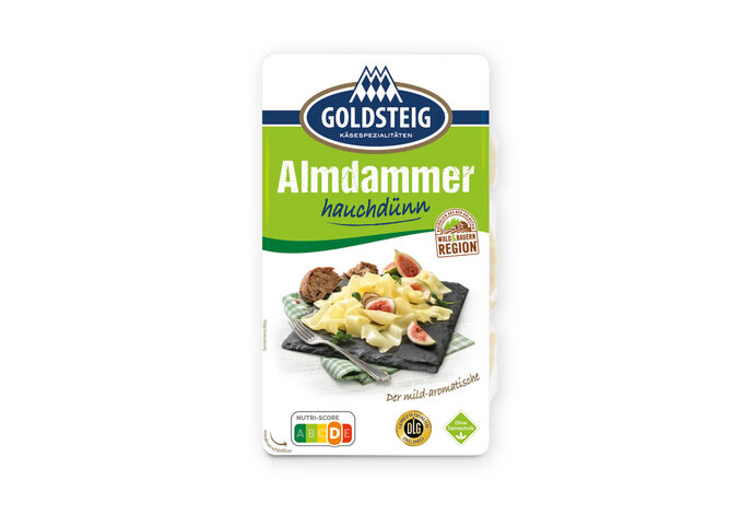 Almdammer Scheiben hauchdünn von GOLDSTEIG in Verpackung