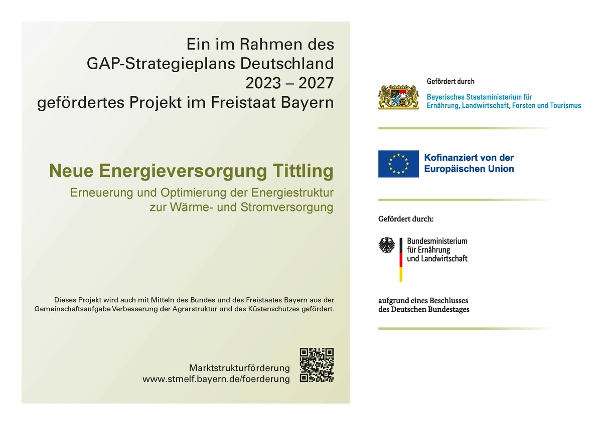 Förderung GOLDSTEIG (Neue Energieversorgung Tittling Erneuerung und Optimierung der Energiestruktur zur Wärme- und Stromversorgung)